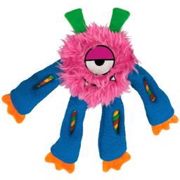 KONG Sneakerz Knots Gosedjur Till Hunden med Rep Rosa/Blå Monster